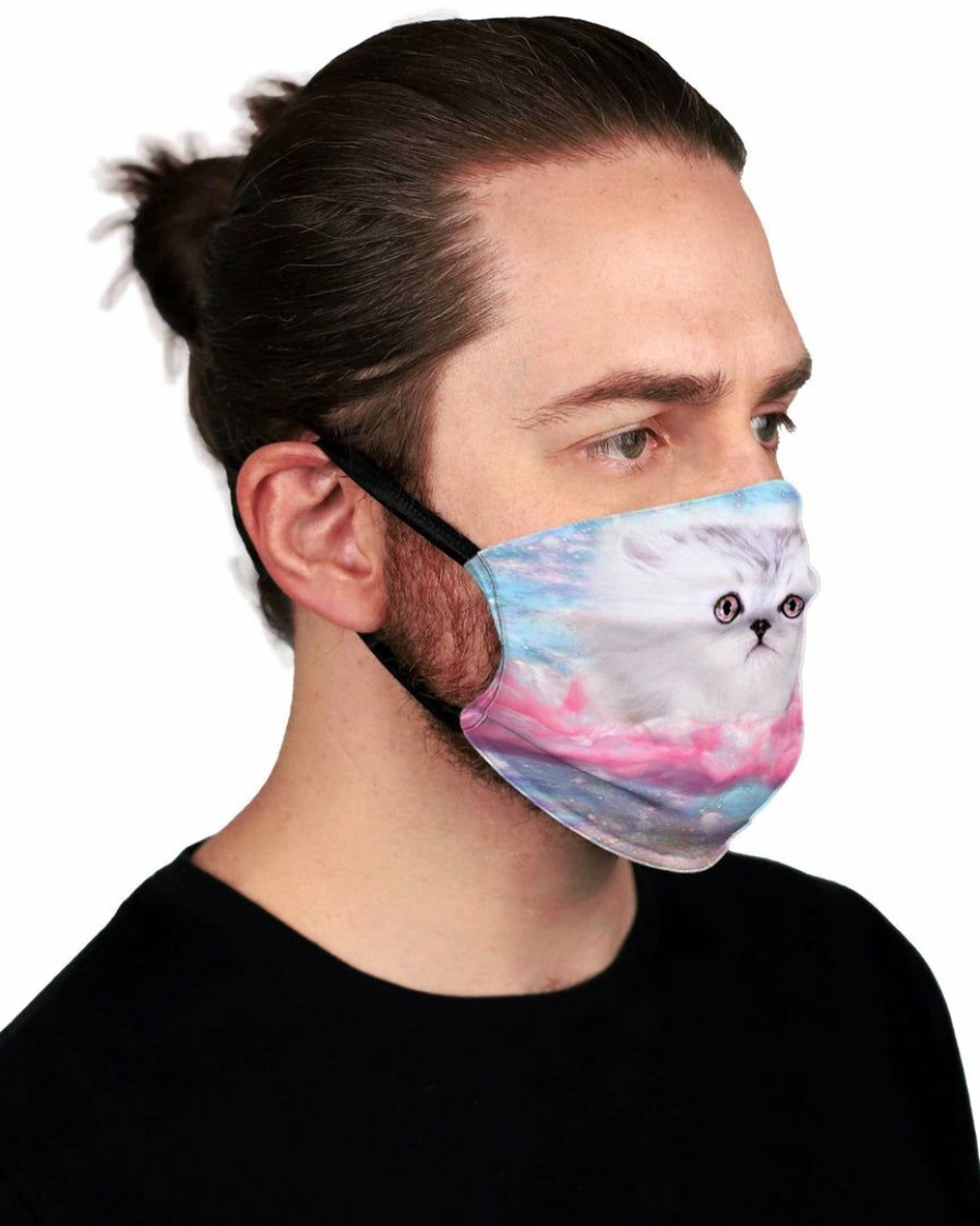 Accessories * | Set 4 Lyfe Ready To Ship Fluffy Space Munchkin Face Mask