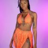 Womens * | Hot And Delicious Sunkissed Orange 2Pc Crochet Set