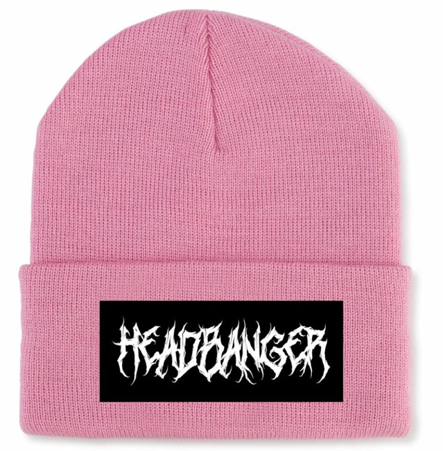 Mens * | Jarmoo New Headbanger Embroidered Beanie