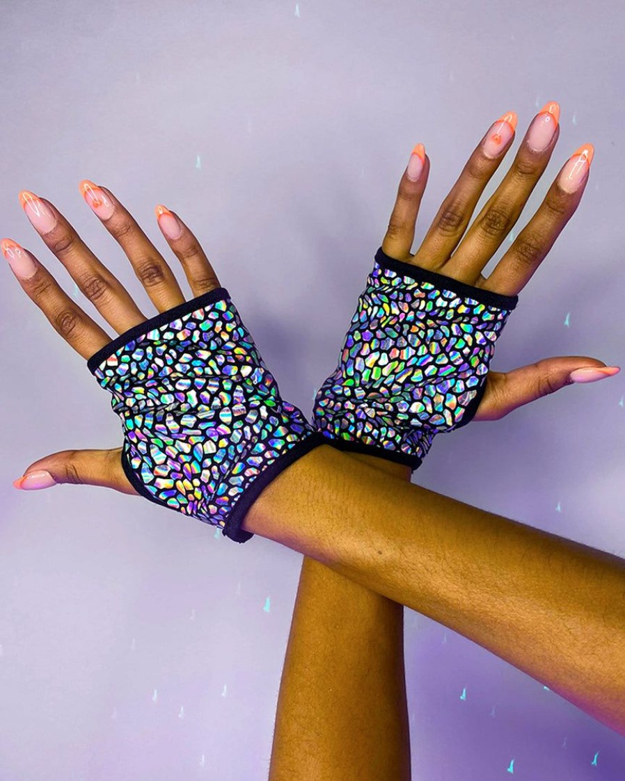 Accessories * | Roma Astro Candy Open Finger Gloves