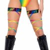 Accessories * | Roma Rainbow Love Leg Wraps (Pair) Accessories