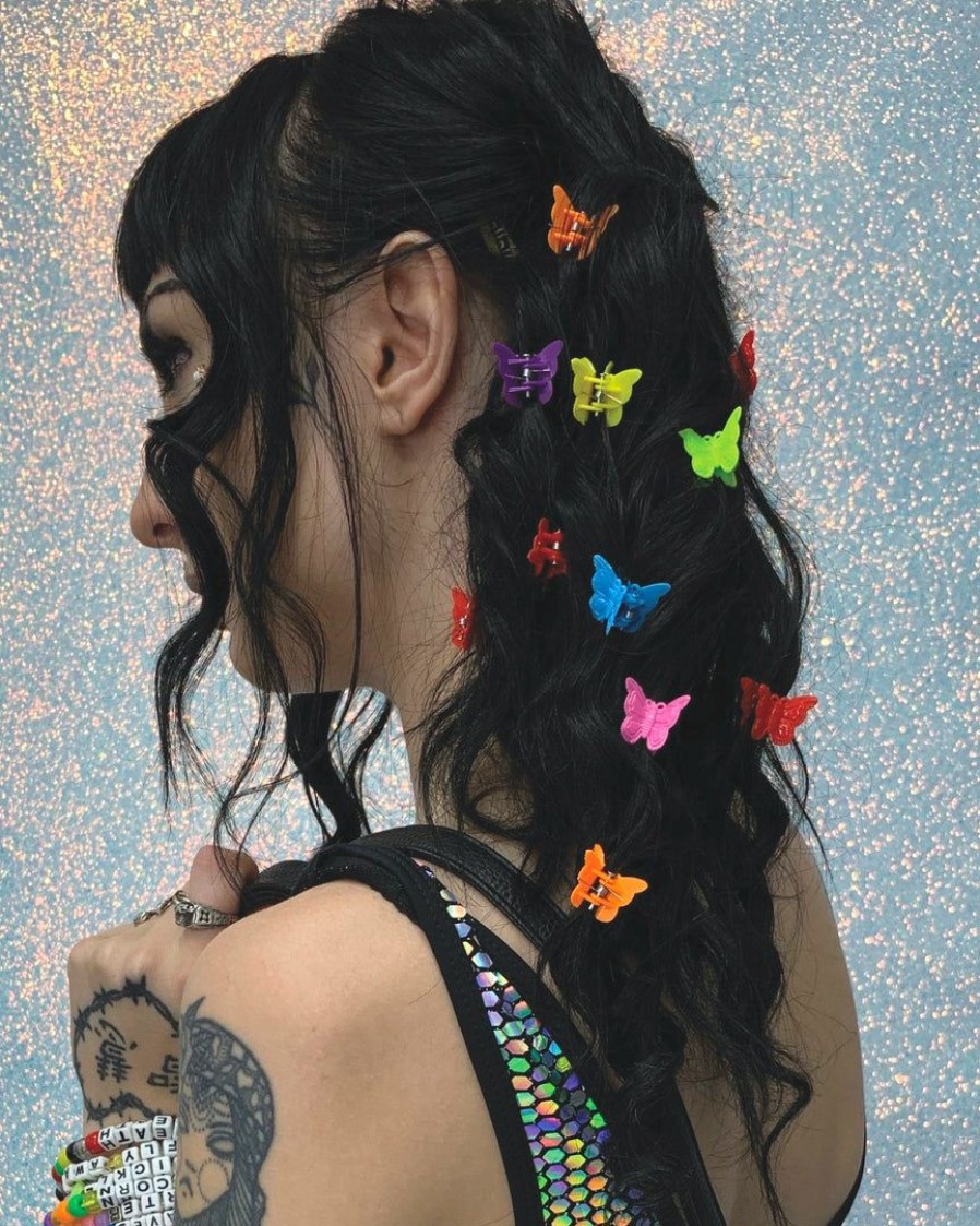 Accessories * | Rave Wonderland Hella Fly Butterfly Clips