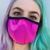 Accessories * | Elizabeth Accessories Fuchsia Fury Velvet Face Mask