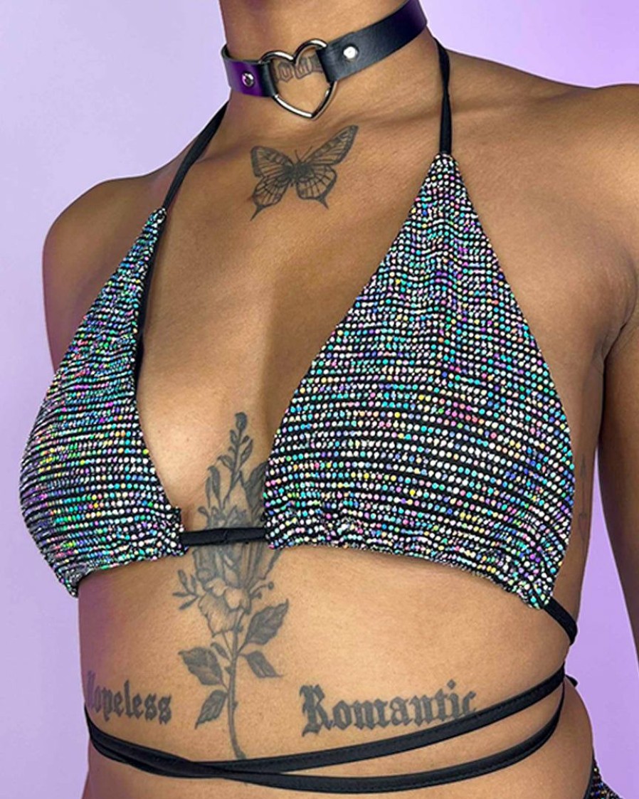 Womens * | Bear Dance Ritzy & Glitzy Glitter Bralette