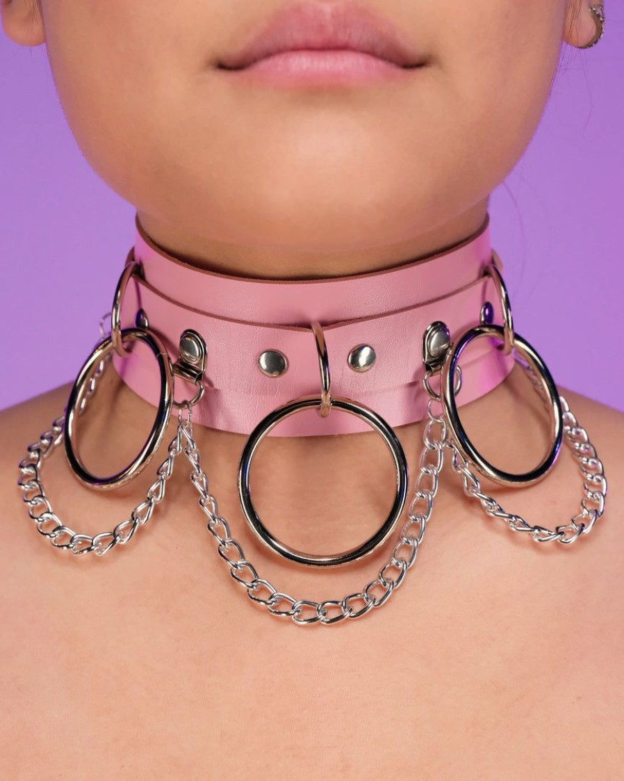 Accessories * | Ae Darkside Faux Leather Choker