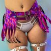 Womens * | Daisy'S Corsets New Fuchsia Feelz Fringe Skirt