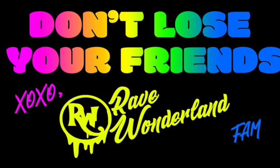 Accessories * | Jarmoo Accessories Rave Wonderland Don'T Lose Your Friends 3 5 Ft Flag