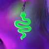 Accessories * | Ae Neon Snake Acrylic Earrings New