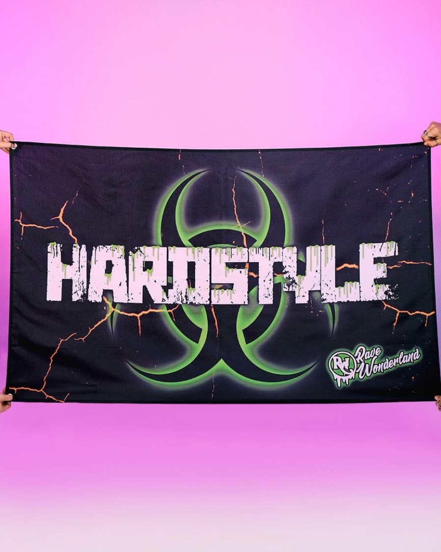 Accessories * | Jarmoo Hardstyle Biohazard Storm Green 3 5 Ft Flag Accessories