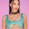 Womens * | Roma Minty Aura Keyhole Top New