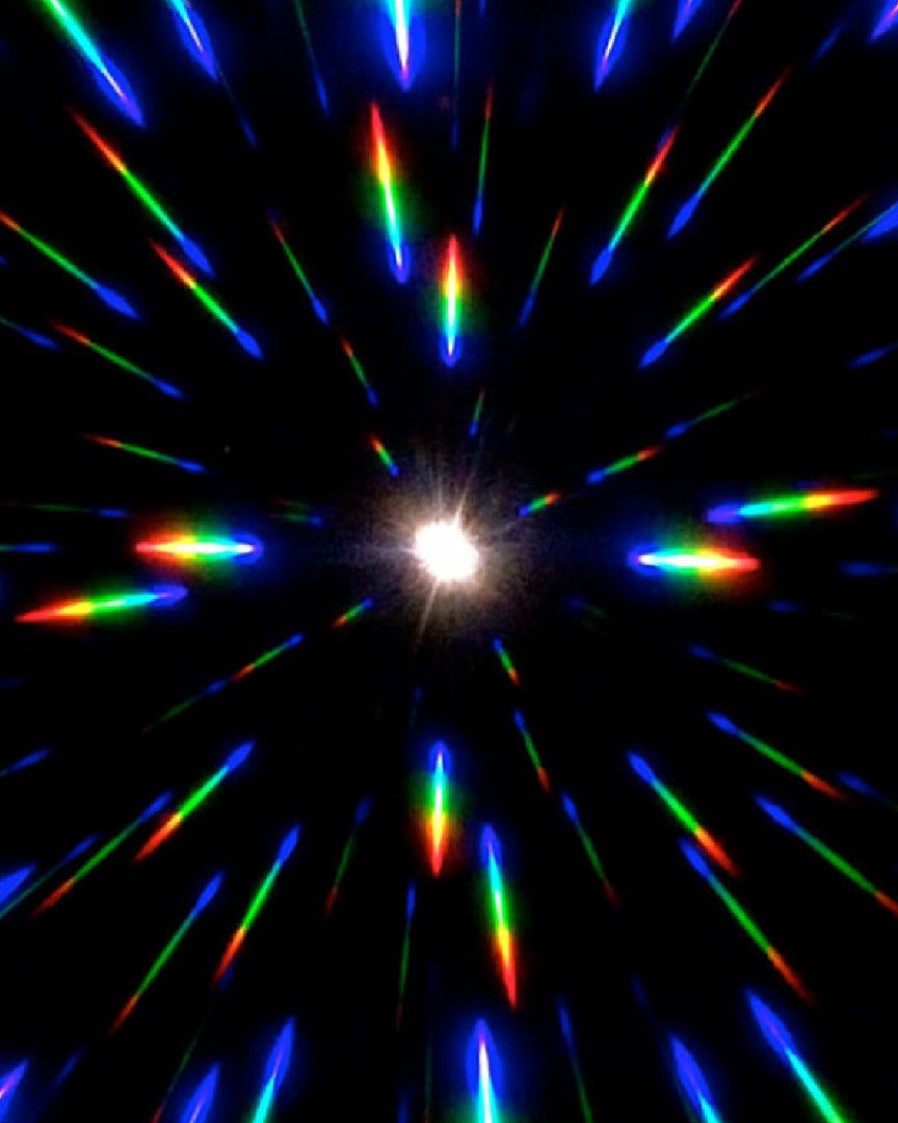 Accessories * | Glofx Galactic Invader Diffraction Visor Rainbow Gradient