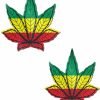 Accessories * | Pastease Accessories Rasta Pot Leaf Pasties