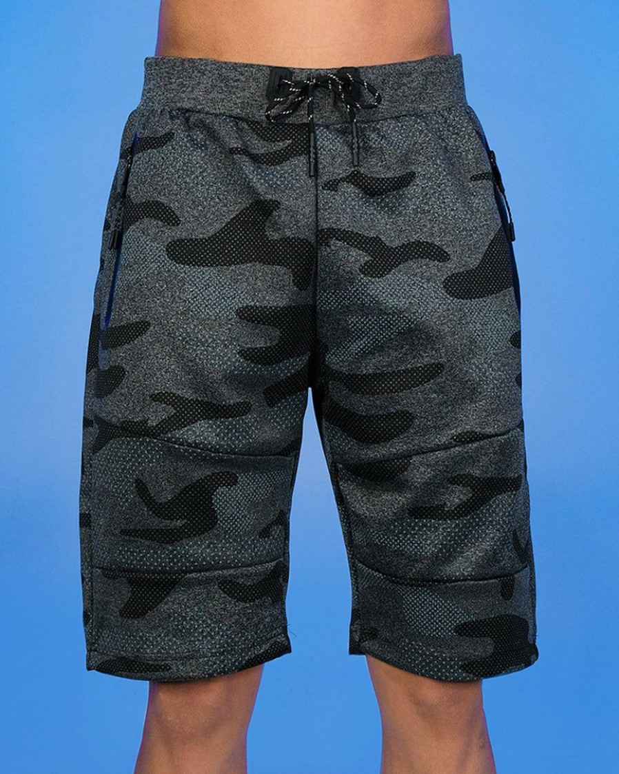 Mens * | Phillip Marciano Llc Dark Grey Camo Men'S Shorts