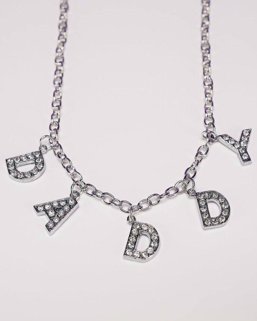 Accessories * | Ae D-A-D-D-Y Rhinestone Necklace