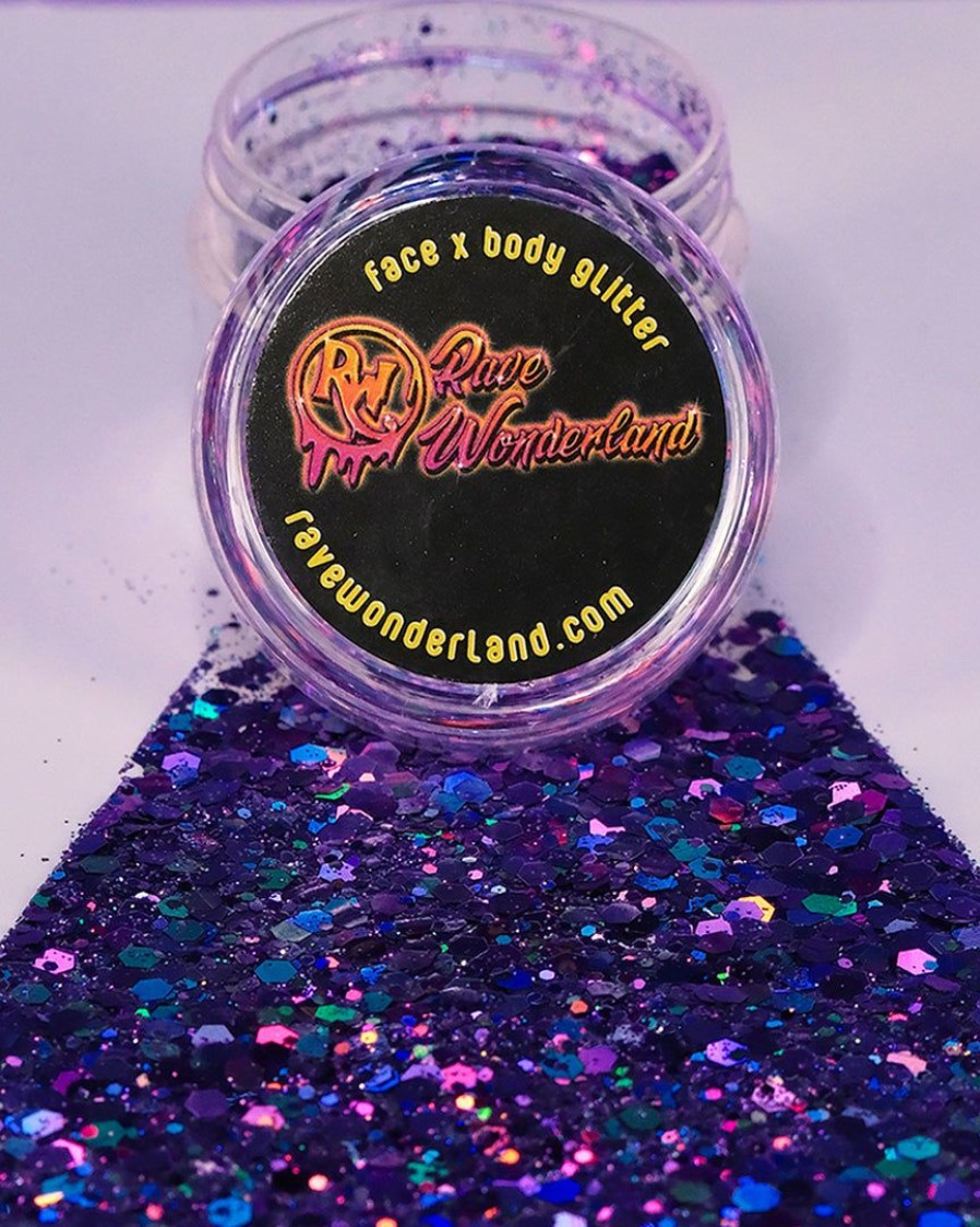 Accessories * | Xucai Deep Purple Holographic Glitter