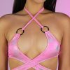 Womens * | Roma Hypnotic Pink Ring Wrap Top