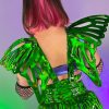 Womens * | Daisy'S Corsets Green Envy Fairy Wings