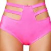 Womens * | Roma Womens High-Waisted Strapped Booty Shorts