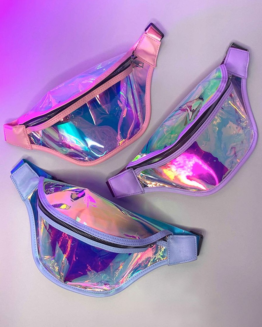 Accessories * | Ae Clear Holographic Fanny Pack