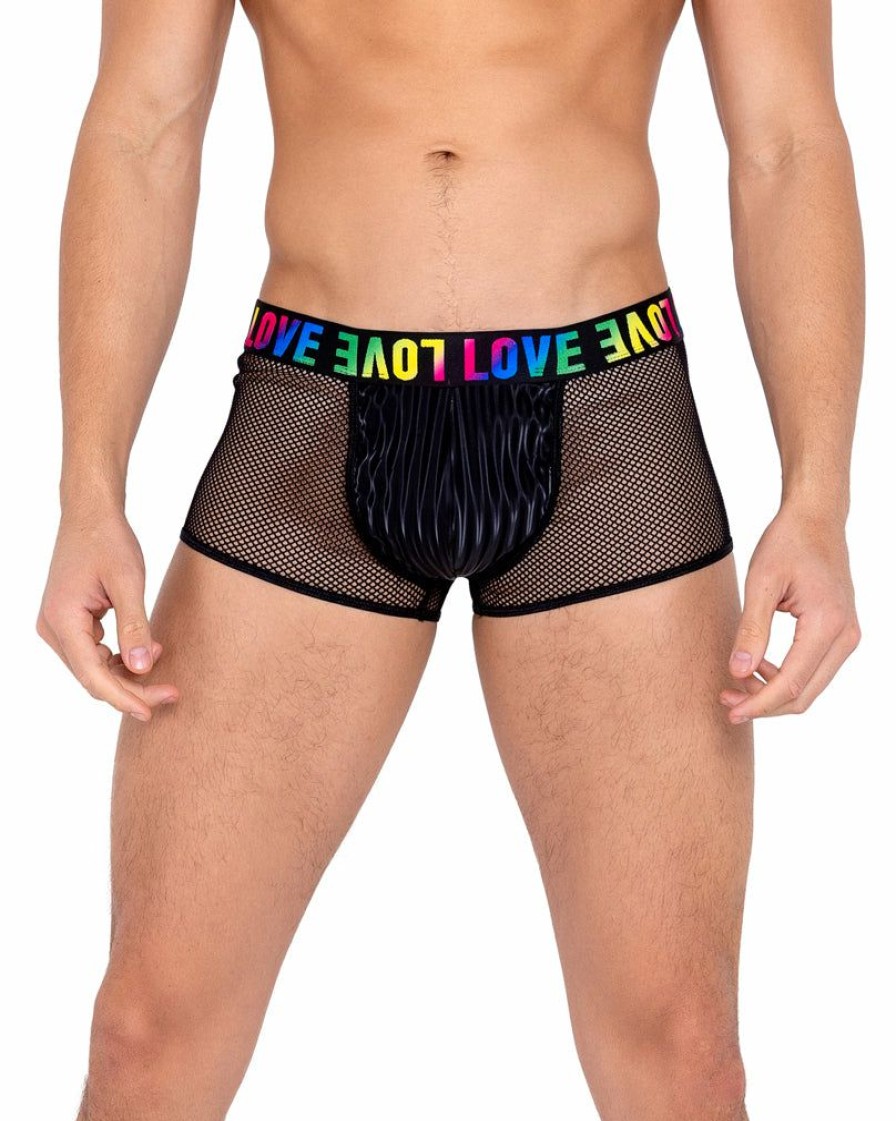 Womens * | Roma Rainbow Love Fishnet Trunks Womens