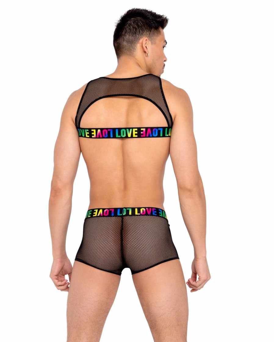 Womens * | Roma Rainbow Love Fishnet Trunks Womens