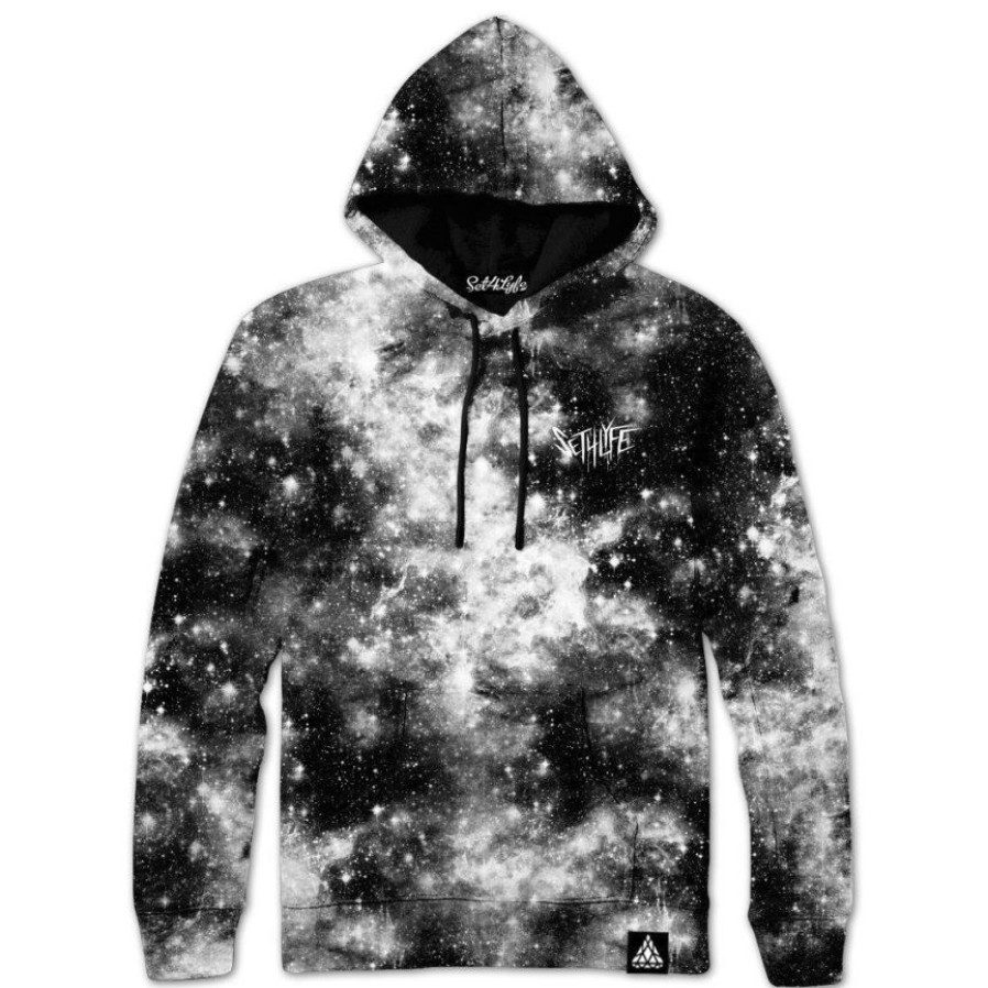 Mens * | Set 4 Lyfe Dark Galaxy Hoodie Mens