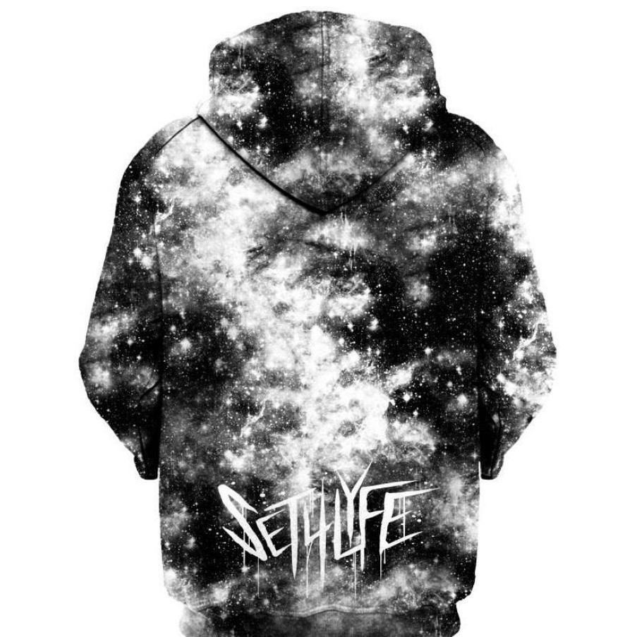 Mens * | Set 4 Lyfe Dark Galaxy Hoodie Mens