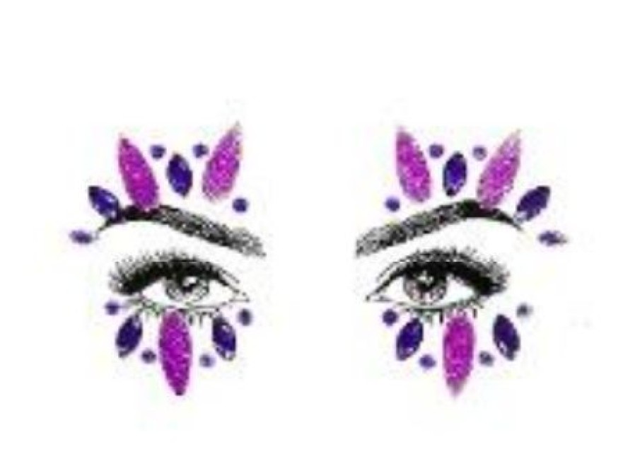 Accessories * | Uniflying Accessories Electric Violet Face Jewel