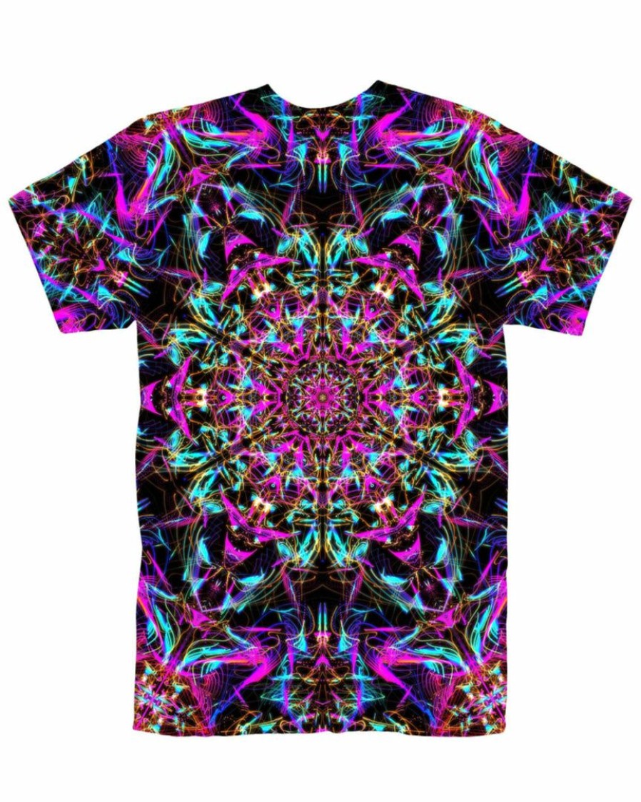 Mens * | Set 4 Lyfe Mens Neon Mandala T