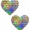 Accessories * | Neva Nude Accessories Galactic Prism Heart Pasties