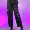 Womens * | Ae Goth Queen Black Pants