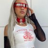 Womens * | Ae Womens Ty Enjoy Crop Top White