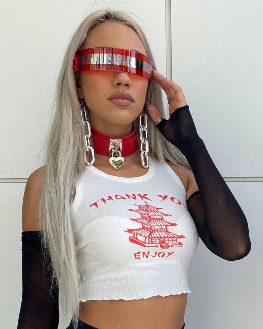 Womens * | Ae Womens Ty Enjoy Crop Top White