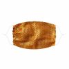 Accessories * | Neva Nude Burnt Gold Mesh Jewel Face Mask Accessories