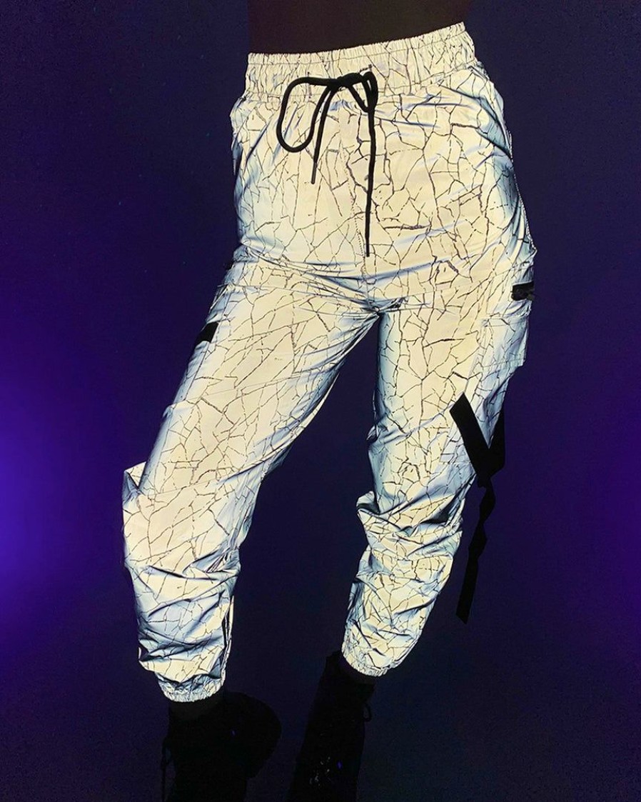 Womens * | Ae New Reflective Shatter Cargo Pants