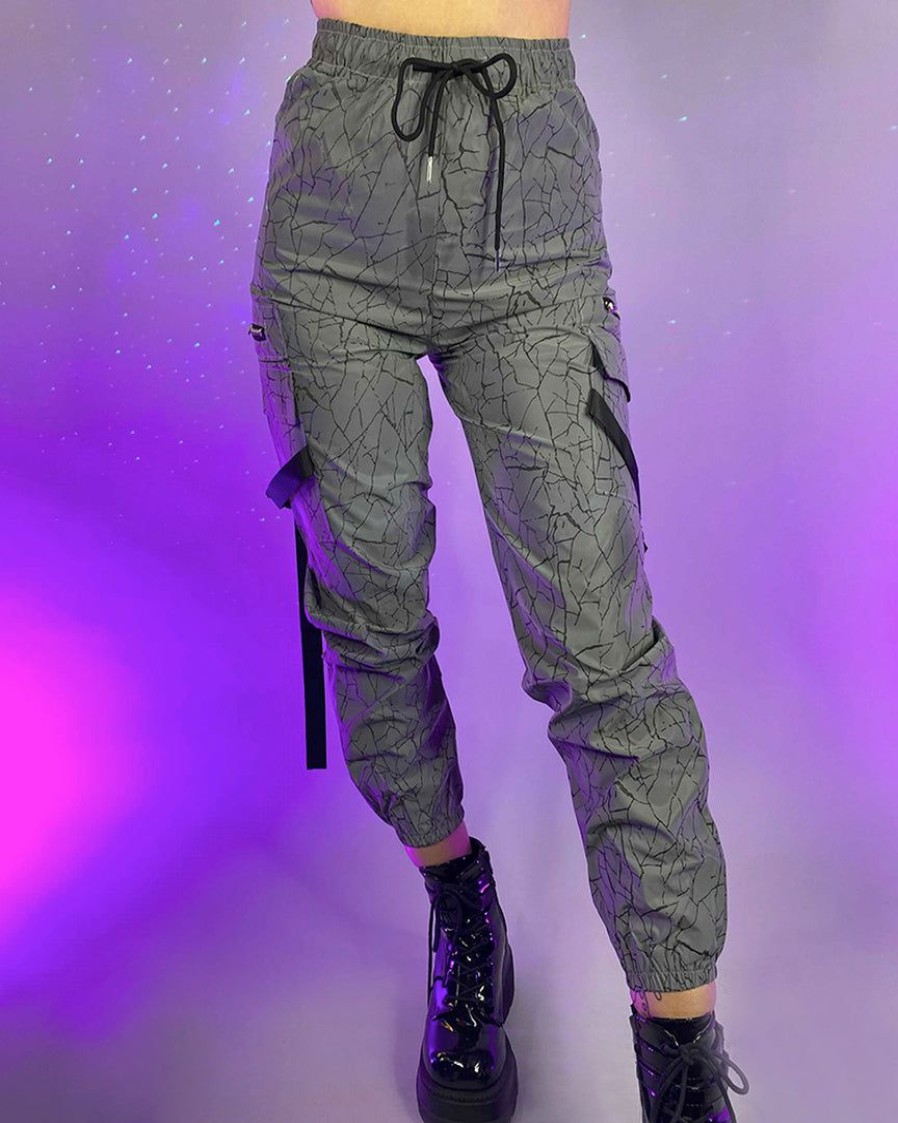 Womens * | Ae New Reflective Shatter Cargo Pants