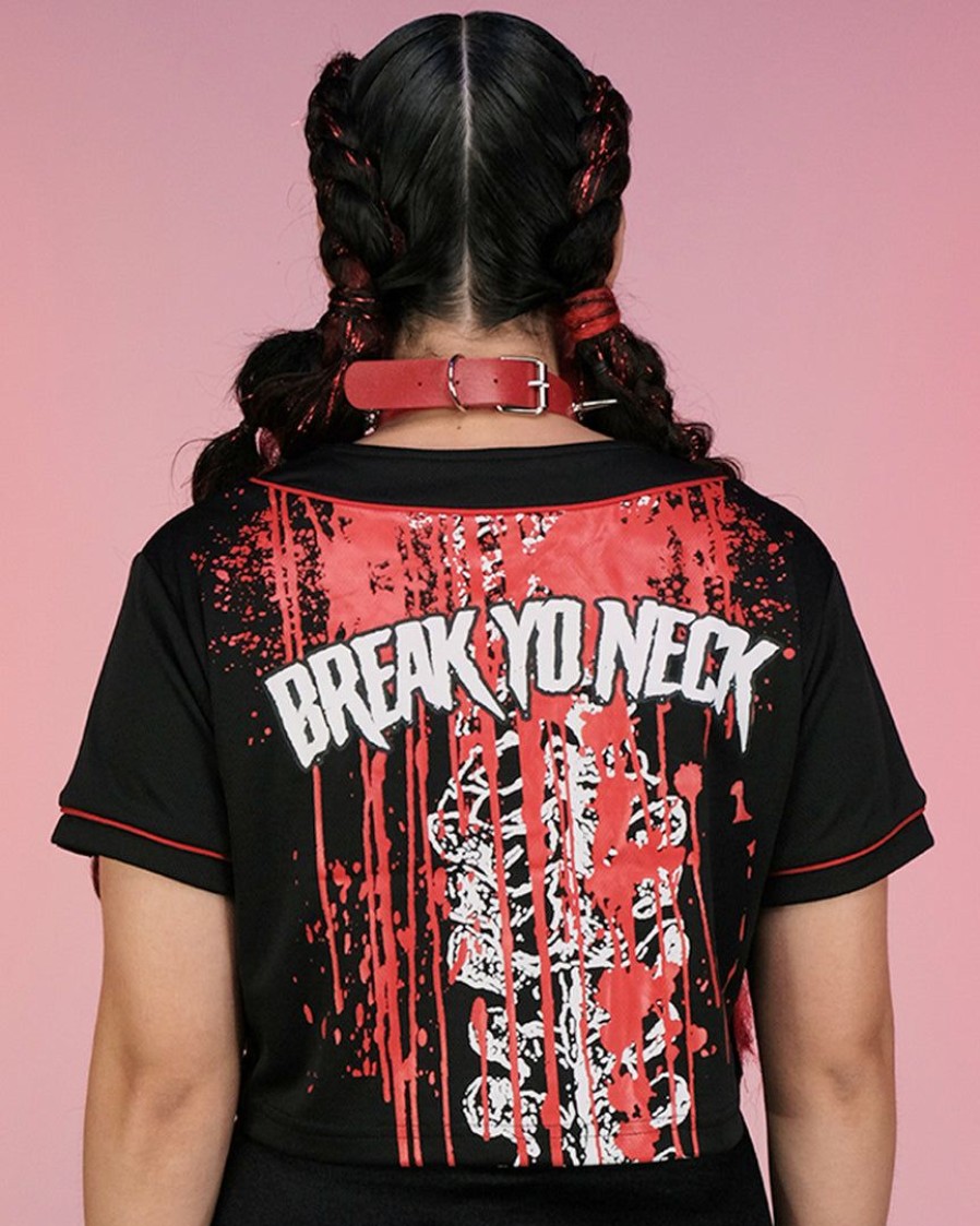 Womens * | Jarmoo New Break Yo Neck Headbanger Crop Jersey