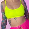 Womens * | Shark New Neon Nights Spaghetti Tank Top