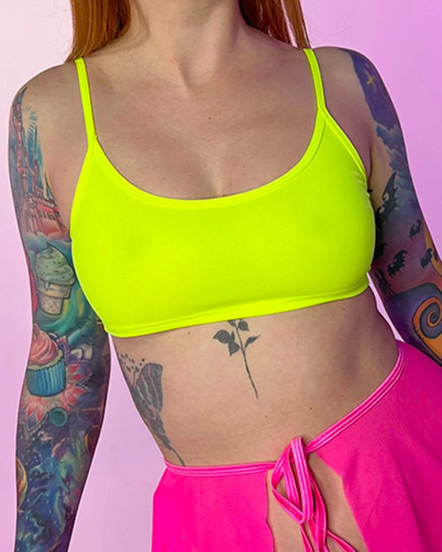 Womens * | Shark New Neon Nights Spaghetti Tank Top