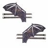 Accessories * | Neva Nude Reflective Glitter Bat Original Wingz Pair Shoe Attachment Accessories