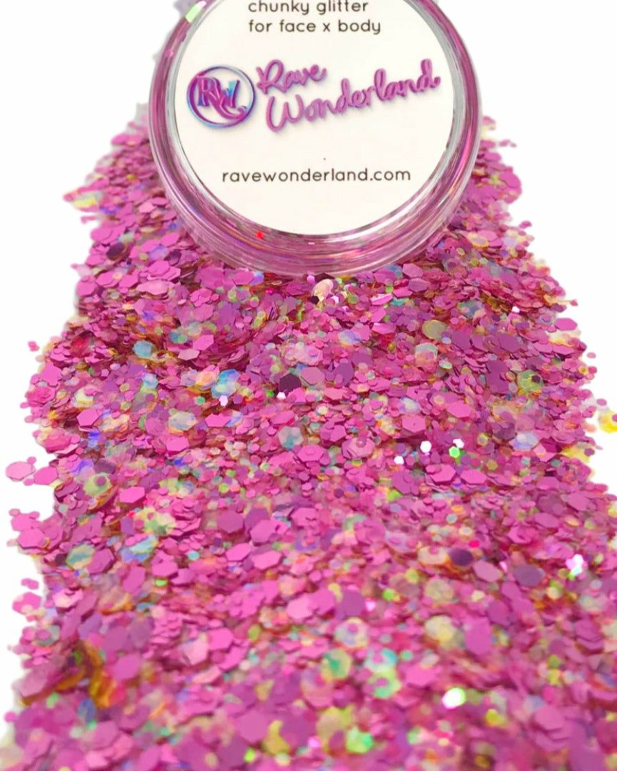 Accessories * | Xucai Pink Parade Iridescent Body And Face Festival Glitter (Large 15 Grams) Accessories