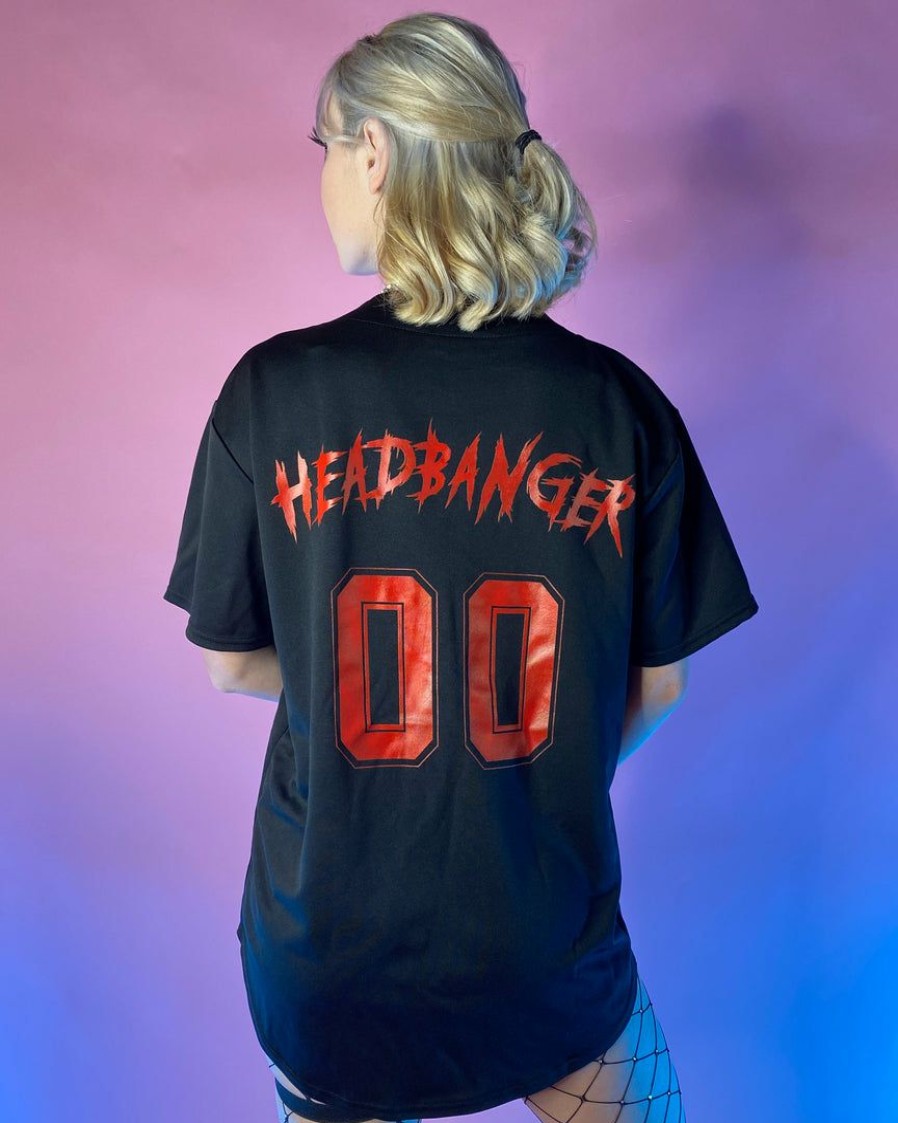 Womens * | Jarmoo Womens Headbanger Baseball Unisex Jersey