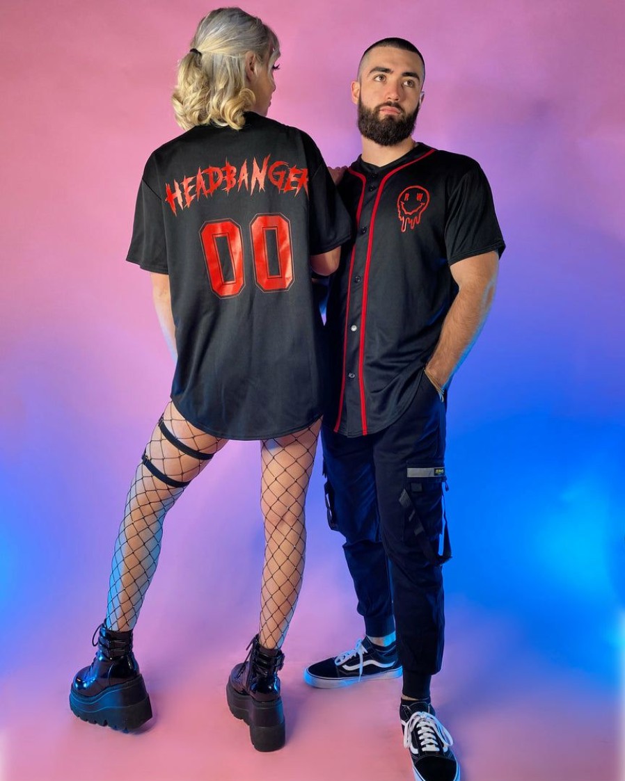 Womens * | Jarmoo Womens Headbanger Baseball Unisex Jersey