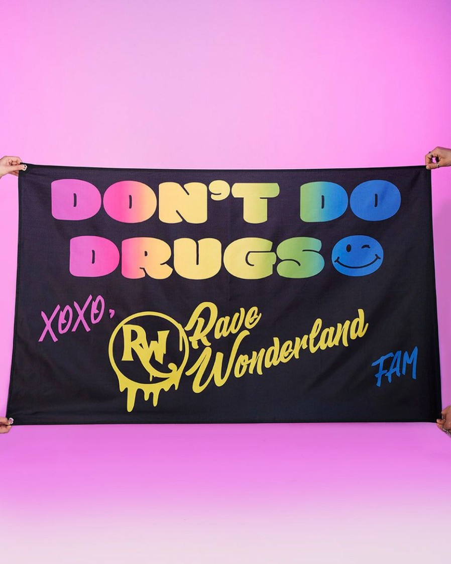 Accessories * | Jarmoo Accessories Rave Wonderland Don'T Do Drugs 3 5 Ft Flag