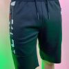 Mens * | Phillip Marciano Llc Mens Men'S Black Camo Stripe Basic Shorts