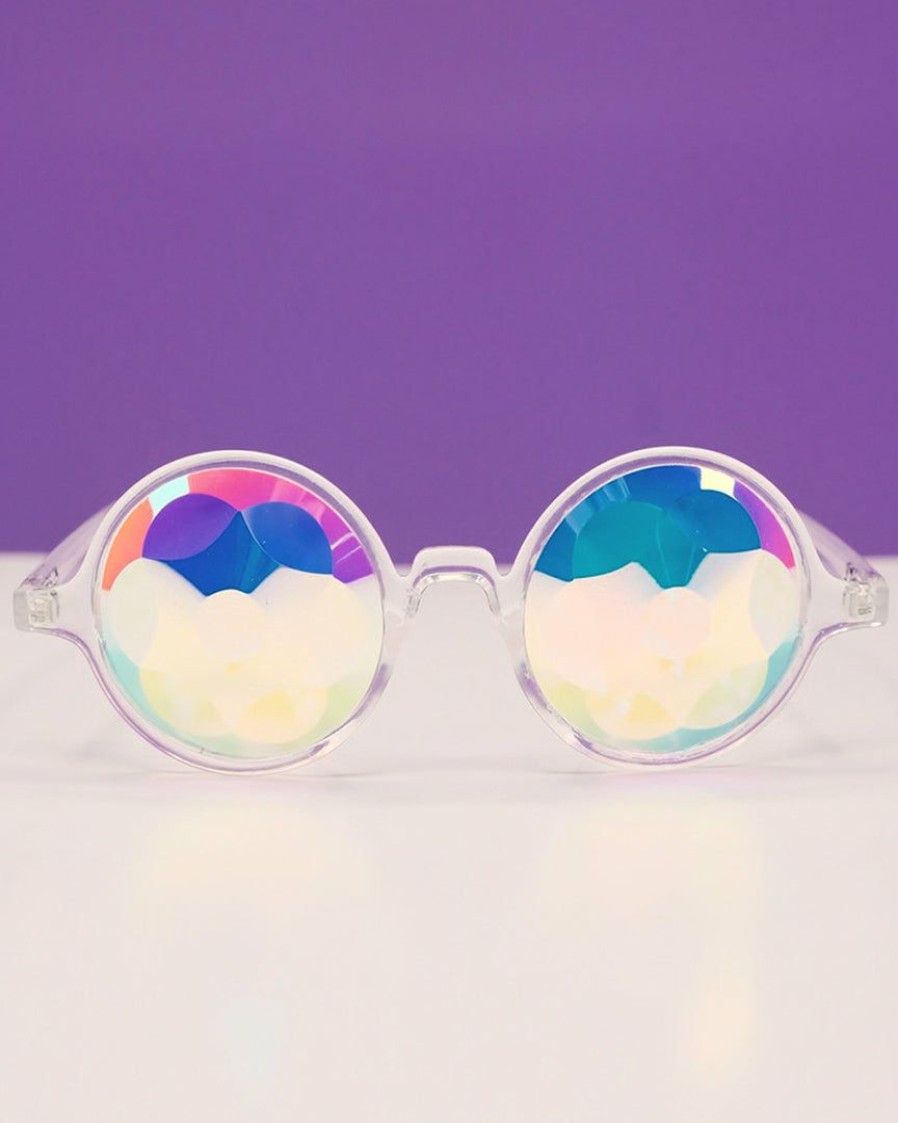 Accessories * | Womens Glofx Clear Kaleidoscope Glasses Sacred Lens