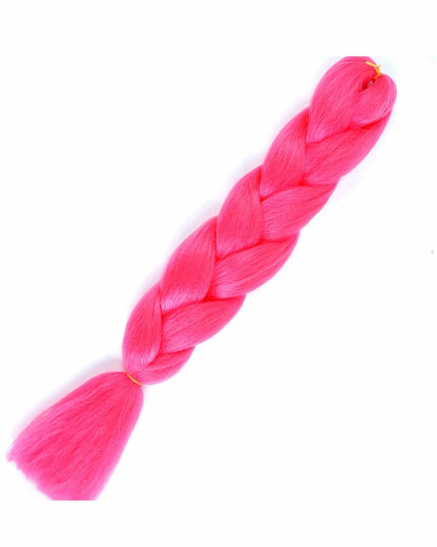 Accessories * | Ae 24 Braiding Hair Extensions Neon Pink