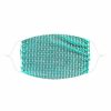 Accessories * | Neva Nude Teal Illuzion Mesh Jewel Face Mask