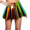 Womens * | J. Valentine Womens Brimstone & Smoke Pvc Pleated Skirt