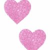 Accessories * | Neva Nude Pink Glitter Heart Pasties Womens